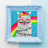 5D Diamond Painting Kits for Kids, Big Gem Diamond Arts Kits for Girls Boys，Alpaca Butterfly Easy Dot Painting Rhinestone Jewel Art，Panda Dog Whale Paint by Stickers for Kids 9-12 ages(6 PACK) DIYDECORFUN