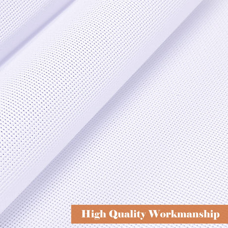 Caydo 6 Pieces Aida Cloth 14 Count White Cross Stitch Fabric for Craft Embroidery, Handmade Needlework, DIY Handicrafts, 12 by 18-Inch Caydo
