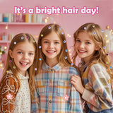 Kids Hair Gem Stamper Kit, Bling Hair Jewels for Girls Toys, Quick Gems Hair Jeweler, Hair Styling Tool with Reusable Shining Diamonds, Birthday Gifts Toys for Girls Ages 3 4 5 6 8-12 kidzkube