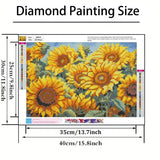GXGLLPZBY 5D Diamond Painting Kits for Beginners,DIY Sunflower Diamond Art Kits for Adult, Full Round Diamond Dot Gem Art Kits,Home Wall Decoration 11.8x15.8 Inches GXGLLPZBY