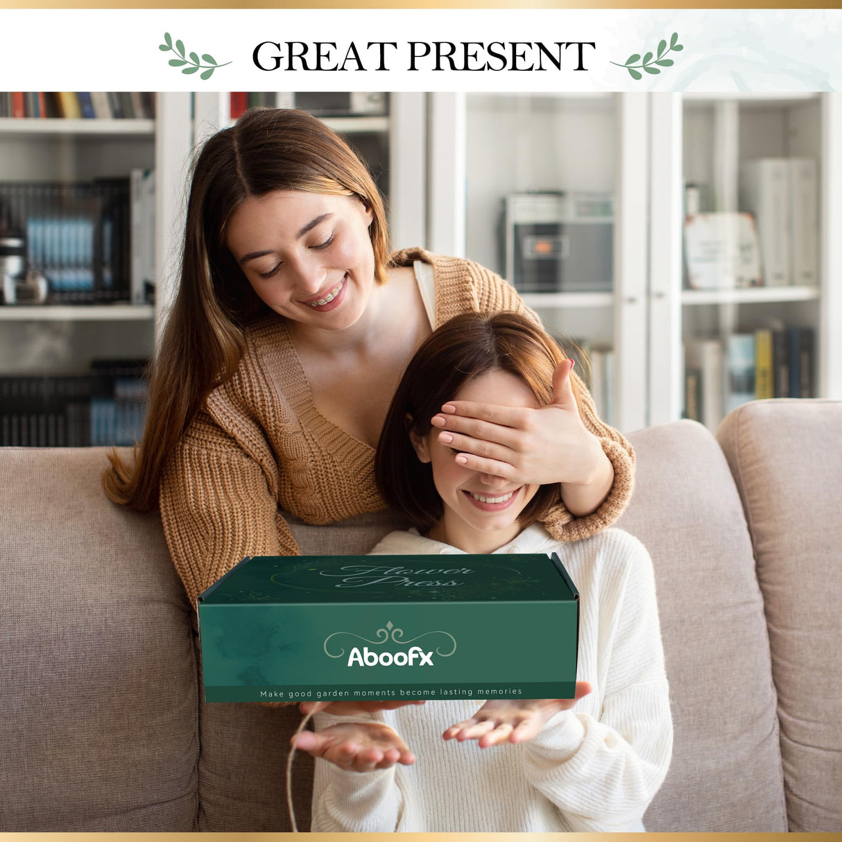 Aboofx Large Flower Press Kit, 6 Layers 11.8" x 8.3" Even Pressure for DIY Arts and Crafts, Dried Flower Plant Preservation Gift for Adult Craft Lovers, Wood Aboofx