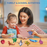 NISCHA Origami Kit for Kids Ages 8-12, 116 Sheets Paper with 54 Patterns & Guiding Book, Art and Craft Gifts for Birthdays, Christmas, Travel NISCHA