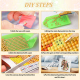 SENQAO Horse Diamond Art Kit for Adults with Frame Art and Crafts for Adults Ages 4-6-8-12 Easy to DIY Diamond Art for Adults and Adult Beginners Home Wall Decoration 7.1x7.1inch SENQAO