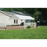 ShelterLogic 10' x 20' MaxAP Canopy Series Compact Outdoor Easy to Assemble Steel Metal Frame Canopy with 50+ UPF Sun Protection and Waterproof Cover, white (23522) ShelterLogic