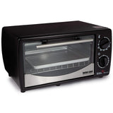Better Chef Basic Toaster Oven | 4-Slice | 60-Minute Timer | Slide Out Rack | Bake Tray | Broil (Red) Better Chef