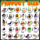 Motipuns 30 Pcs Luminous Halloween Diamond Painting Magnets Kits Glow in The Dark Diamond Art Fridge Magnet Refrigerator Sticker for Beginners Kid Adults Home Decors DIY Art Craft Gifts Motipuns