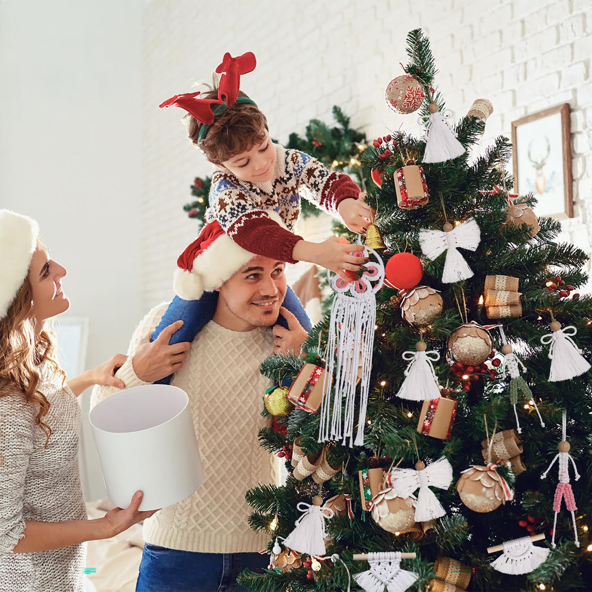 RQWZBCHX Macrame Starter Kit for Kids, Macrame DIY Kit for Beginners for Hanging Decor Including Detailed Booklet with Step-by-Step Video Tutorial RQWZBCHX