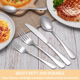 20 Piece Silverware Set Service for 4,Premium Stainless Steel Flatware Set,Mirror Polished Cutlery Utensil Set,Durable Home Kitchen Eating Tableware Set,Include Fork Knife Spoon Set,Dishwasher Safe MUTNITT