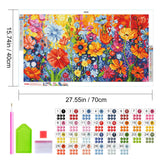JOOZ Diamond Painting Kits for Adults - DIY 5D Large Diamond Art Kits for Adults Flowers, Full Drill Diamond Art Flowers Kit, Gem Art Kits for Home Wall Decor (27.5 X 15.7 Inch) JOOZ