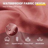 UDPATIO Outdoor Cushions for Patio Furniture, 4'' Replacement Cushions for Outdoor Furniture, Set of 8 Water-Resistant Outdoor Sectional Cushions for Sofa Couch Chair (Wine) UDPATIO