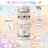 Goldwise Friendship Bracelet Kit for Girls, 16000 pcs with Seed Beads (2/3/4mm), Clay Beads, 7 Styles Letter Beads (A-Z), Variety of Charms, DIY Jewelry Making Crafts, Kids Toy for Ages 6+ Goldwise