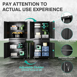 Metal Garage Storage Cabinet with Wheels and Drawer,73" Tall Black Rolling Garage Cabinet with Locking Doors and Adjustable Shelves,Mobile Metal Storage Cabinets on Wheels for Home,Office,Garages,Tool SISESOL