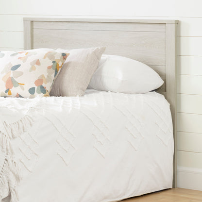 South Shore Fynn Headboard, Winter Oak - WoodArtSupply