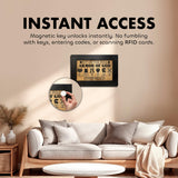 Full Armor of God Wall Gun Safe - Religious Hidden Gun Safe - Handcrafted Concealment Furniture for Guns - Quick Access Firearm Storage with Magnetic Lock - Hidden Shelf Safe by Bellewood Designs Bellewood Designs