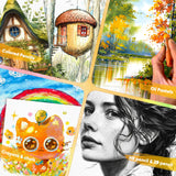 11"x14" Large Watercolor Paper Pad, Easter Basket Stuffers, Valentines Gifts for 8 9 10 11 12 13 14 Year Old Teens Girl Boys, 140 lb Heavyweight Cold Press Craft Paper for Kids Adults Painting Drawing Donyang
