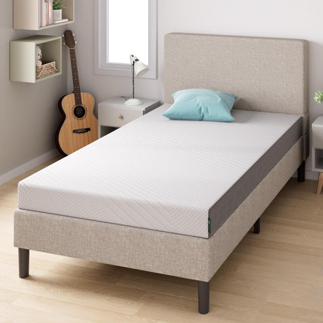 ZINUS Cooling Essential Memory Foam Mattress, Twin, White Zinus