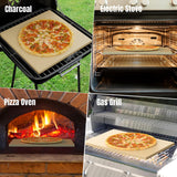 Caprihom Large Pizza Stone 20" x 13.5" Pizza Stone for Grill Rectangular Thick (0.67”) Baking Pizza Stone for Oven Heavy Duty Cordierite Stone, Ideal for Baking Pizzas - Includes Scaper Caprihom