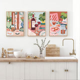 cupmod 6 Packs Paint by Numbers Kit for Adults,Coffee DIY Acrylic Oil Painting Paint by Numbers Kits on Canvas,Adults Paint by Numbers Kits Drawing Paintwork for Home Decor 9.8x13.8inch cupmod