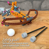Thames & Kosmos Catapult Engineering STEM Maker Kit, Build 6 Models of Unique Medieval Machines, Explore Mechanical Physics, Includes Safe Foam Balls & Soft-Tipped Projectiles, Suitable for Ages 8+ Thames & Kosmos
