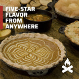 Camp Chef Cast Iron Pie Pan - True-Seasoned Cast Iron Pie Dish for Cooking & Camping Accessories - 10" Camp Chef