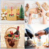 Zeyune 48 Pcs Christmas Sublimation Ornament Blanks 3.5"x2.48" Rectangle Double Sided Blanks Christmas Hanging Ornament Blank Personalized Sublimation Blank with Rope DIY for Christmas Tree Decoration Zeyune