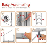 Origami R5 Foldable 4-Tier Garage Shelving Heavy Duty Shelving with Wheels, Metal Storage Rack Holds 1000 pounds, Garage Storage Rack & Organization, Storage Shelving (Red, R5) Origami
