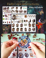 OurMiao DIY Miniature House Kit Magic Forest, Mini Doll House Building Kit with LED Lights Furniture, Miniature Dollhouse Kit Wooden Crafts for Adults Teens Gifts OurMiao