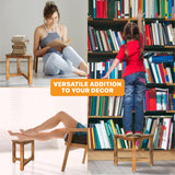 ENKEZI Shower Foot Rest 12 in - Shower Stool for Shaving Legs, Small Corner Bathroom Bench Suitable for Small Shower Spaces - Bath Seat, Spa Foot Rest Shaving Stool Corner ENKEZI