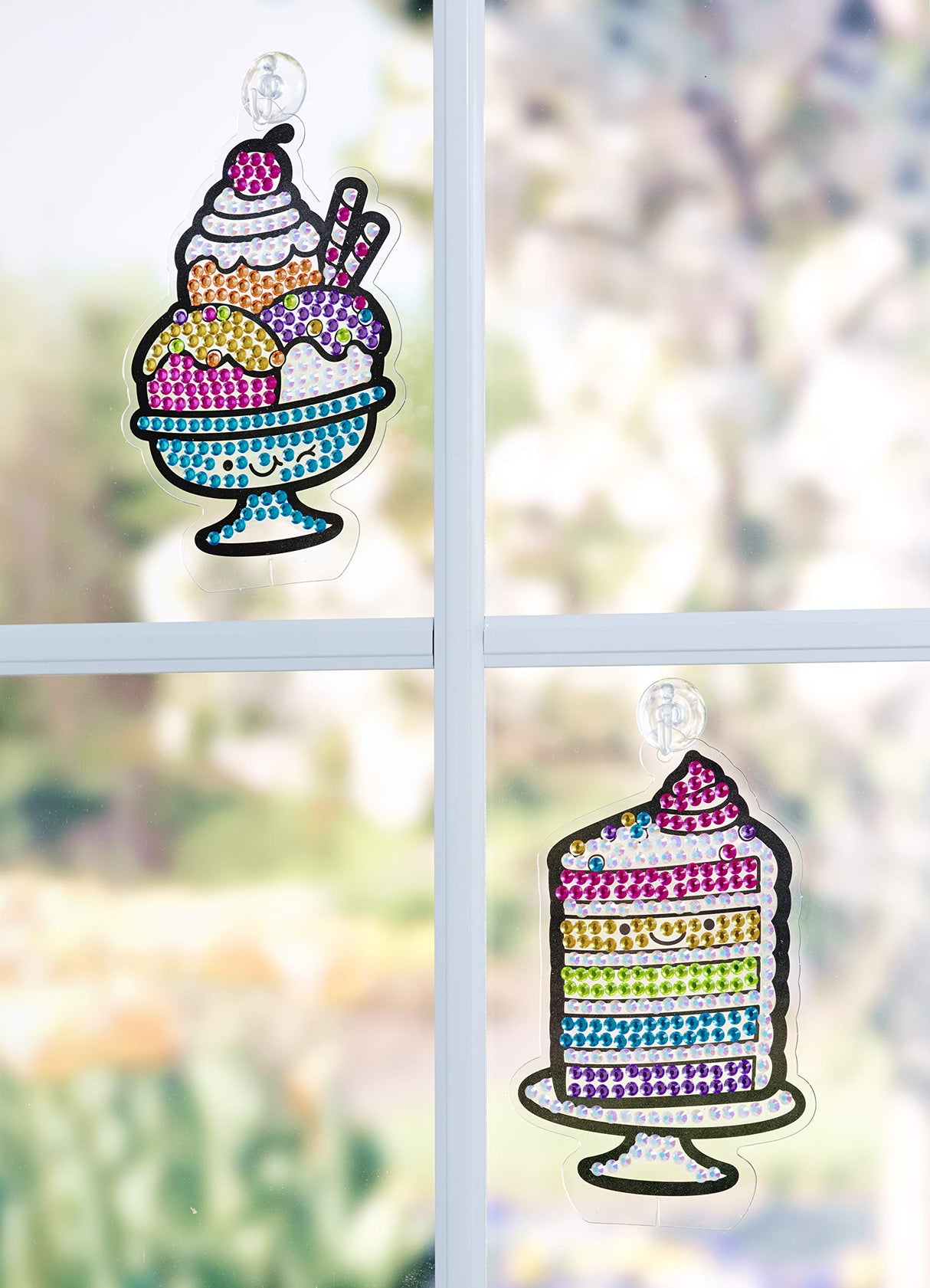 Creativity for Kids Big Gem Diamond Painting Kit: Sweets Stickers and Suncatchers - Diamond Art for Kids, DIY Stickers and Suncatcher Kit for Girls (Ages 6+) Creativity for Kids