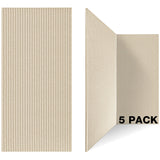 5 Pack Acoustic Panels,47.2x23.6x0.4 inch Acoustical Wall Panels,Large Soundproof Panels,Self-Adhesive Sound proof panels for walls,Acoustic Treatment for Recording Studio&Office Vertical,Camel EVENRISING
