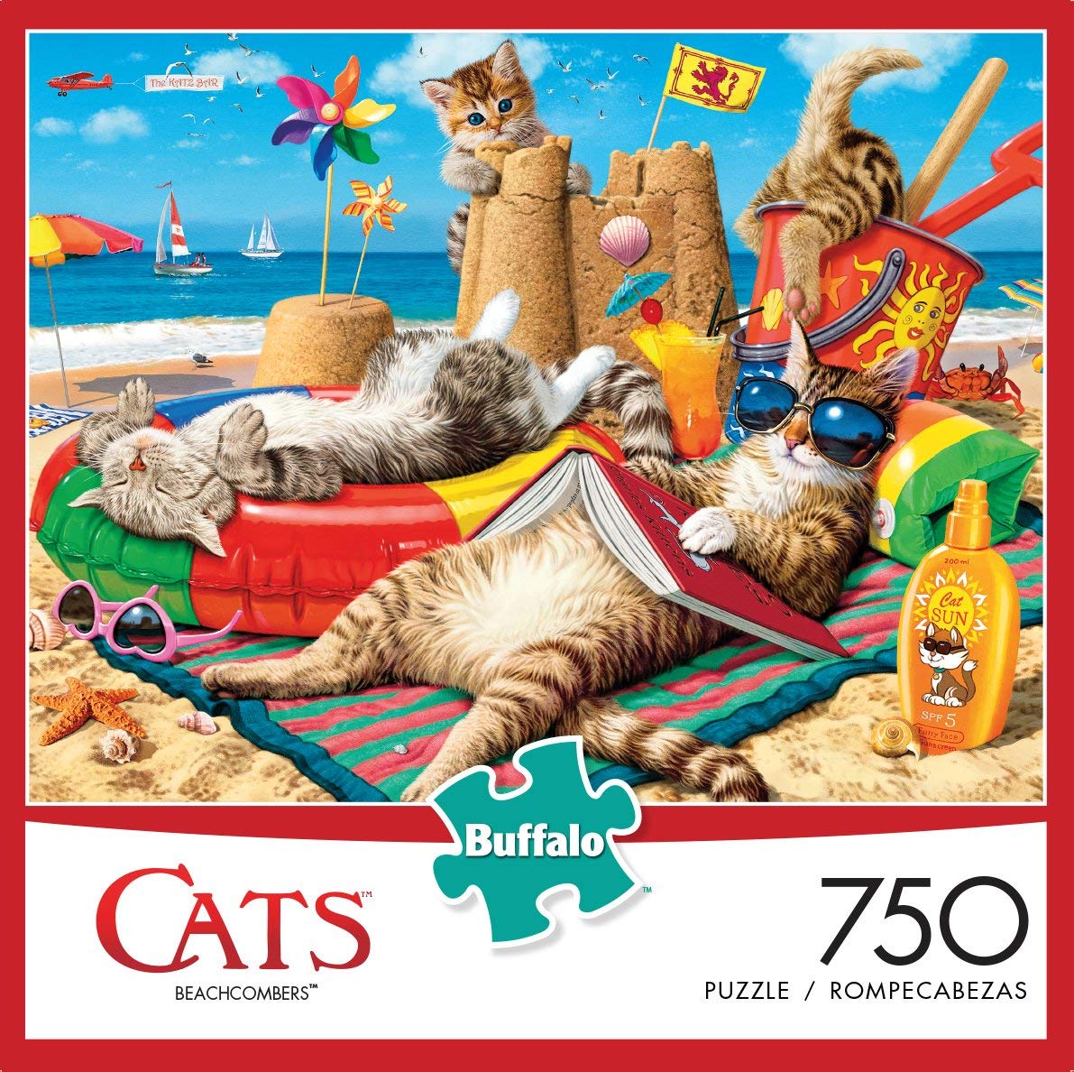 Buffalo Games - Beachcombers - 750 Piece Jigsaw Puzzle Multicolor, 24"L X 18"W Buffalo Games