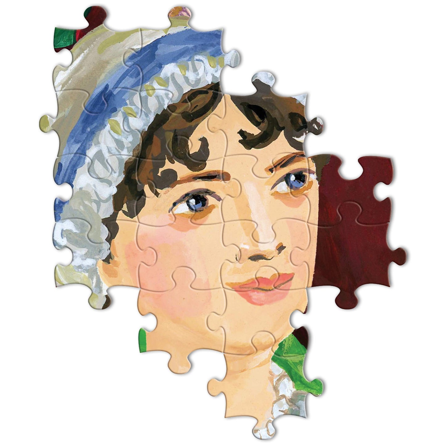 eeBoo: Piece and Love Jane Austen's Book Club 1000-piece Square Adult Jigsaw Puzzle, Jigsaw Puzzle for Adults and Families, Includes Glossy, Sturdy Pieces and Minimal Puzzle Dust