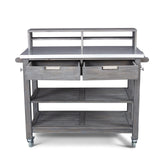 Homestyles Maho Gray Teak Potting Bench homestyles