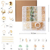 Xylise Jewelry Making Supplies Kit Natural Stone Beads for Irregular Natural Stone with for DIY Craft Bracelet Necklace Earrings for Adults (Amazonian) Xylise