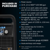 Miller 907693 Multimatic 215 Multiprocess Welder - Versatile Multi-Process MIG, Flux-Cored & TIG Welder Machine - Portable Welding Machine with Wire Feeder, MIG Gun & Multi-Voltage Plug for 120V&240V Miller