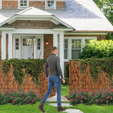 Natural Reed Bamboo Fencing Roll, Bamboo Privacy Screen 4 Feet High X 16.4 Feet Long for Garden Balcony Window Indoor Outdoor(H0.61xL4m/H2xL13ft) VRVTDYDCL