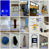 Mars-Rock Over The Door Hooks 4 Pcs White Rubber Coating L=5.5" for 1 3/8" Door Hanging Bathroom Closet Cabinet Hangers for Towel Coat Robe Clothes Rack Ironing Board Wreath Heavy Duty Holder Mars-Rock