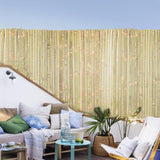 Sprigra Bamboo Slat Fence 4ft x 13ft, Natural Bamboo Fencing, Bamboo Privacy Screen Outdoor, Balcony Privacy Fence for Garden, Balcony, Pool, Patio Sprigra