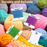 200 PCS Embroidery Floss Bobbins, Plastic Embroidery Floss Organizer, White Sewing Machine Bobbin for Cross Stitch, Thread Holder Sewing Storage for Sewing Thread, Needlework Supplies Okxiri