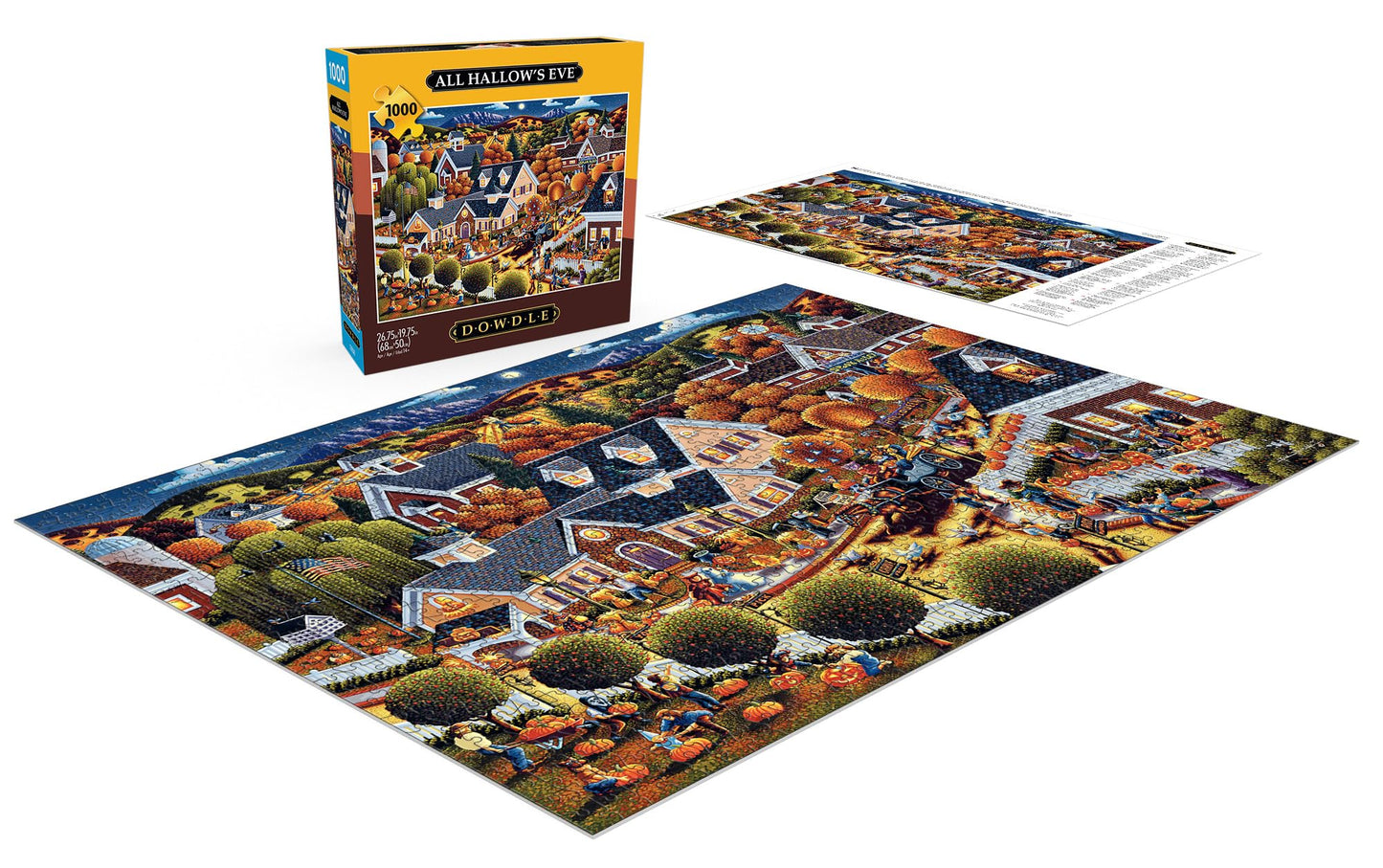 Buffalo Games - Dowdle - All Hallow's Eve - 1000 Piece Jigsaw Puzzle for Adults -Challenging Puzzle Perfect for Game Nights - Finished Size is 26.75 x 19.75