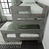 Farmhouse Twin XL Over Queen Bunk Bed by Max & Lily in Driftwood Finish Max & Lily