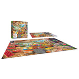 RoseArt - My Happy Place - Organic Fresh Market - 750 Piece Jigsaw Puzzle for Adults RoseArt