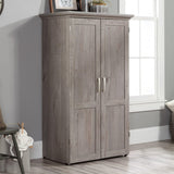 Sauder Miscellaneous Storage Craft & Sewing Armoire, L: 35.112" x W: 21.81" x H: 61.58", Mystic Oak Sauder