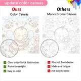 4 Pack Animal Paint by Number for Kids with Wooden Frame, Paint by Numbers for Kids Animals Ages 4-8-12, Easy Elephant Panda Bee Hedgehog DIY Acrylic Oil Painting Kits for Home Wall Decor (8X8 inch) xackcme