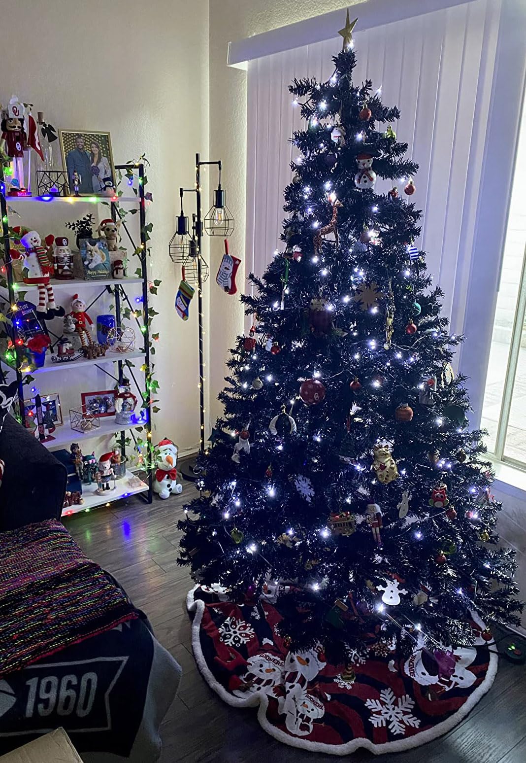 OZS 2Pack 164ft 400 LED String Lights Outdoor/Indoor, Extendable Electric Lights for Christmas Trees, Waterproof 8 Modes Green Wire Electric Holiday Lights for Christmas Decorations (Cool White) OZS