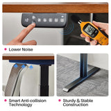 Redlife Electric Standing Desk Frame,Dual Motor Adjustable Height Desk Legs Up to 47.2", Office Desk Base for Rising Desk, Work Desk for Home Office, (Black Frame Only)… Redlifeᅟᅠ