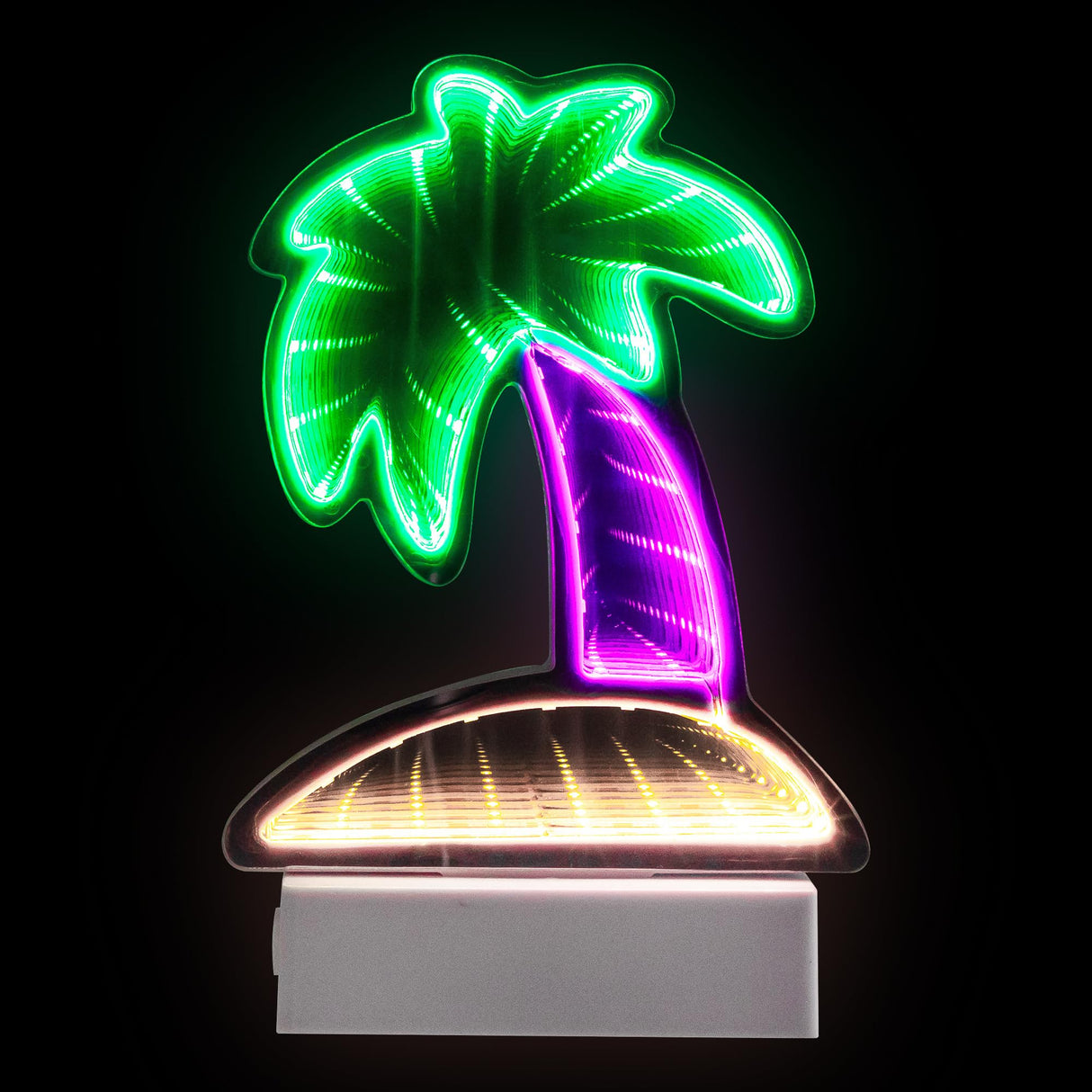 Northlight LED Lighted 3D Palm Tree Infinity Mirror - 8" Northlight