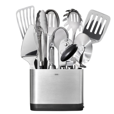 OXO Steel Piece Utensil Set, 15 PC, Stainless Steel OXO