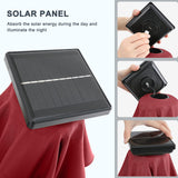 MASTERCANOPY Patio Umbrella with 32 Solar LED Lights for Outdoor Market Table -8 Ribs(7.5ft,Burgundy) MASTERCANOPY