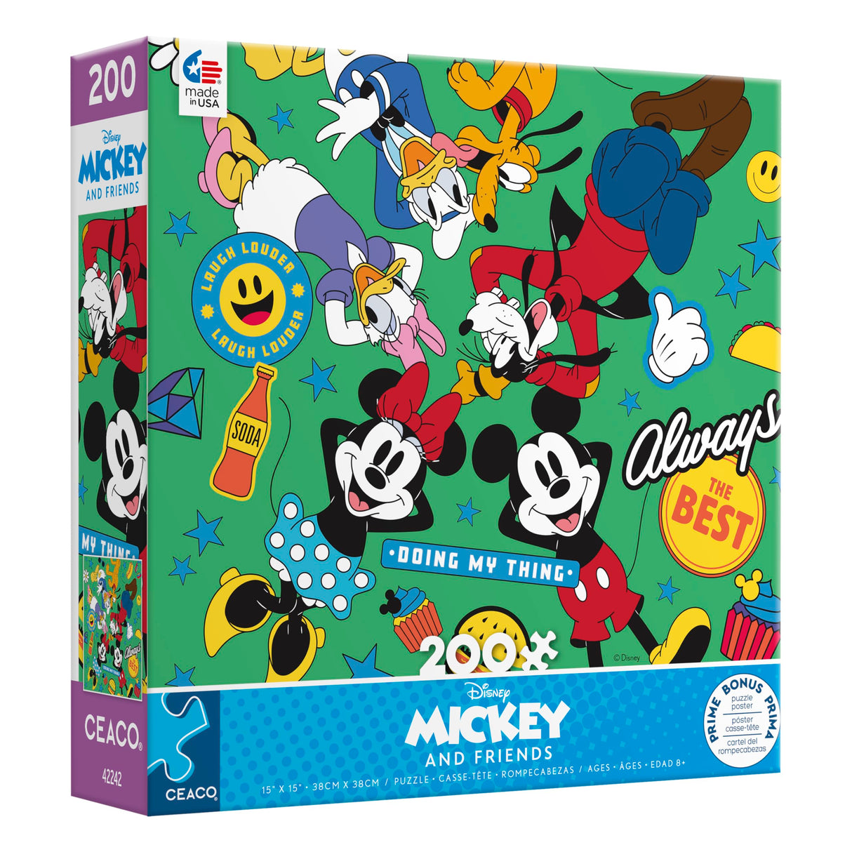 Ceaco - Disney - Mickey and Friends - Foundation - 200 Piece Jigsaw Puzzle Ceaco